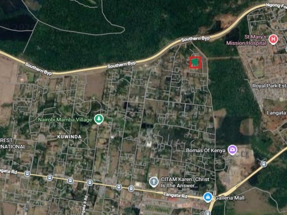 0.5 Acre Land Near Bomas of Kenya For Sale In Karen