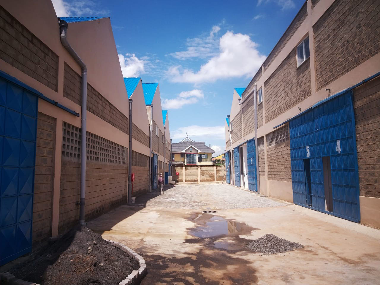 Newly Built Warehouses in a Business Park